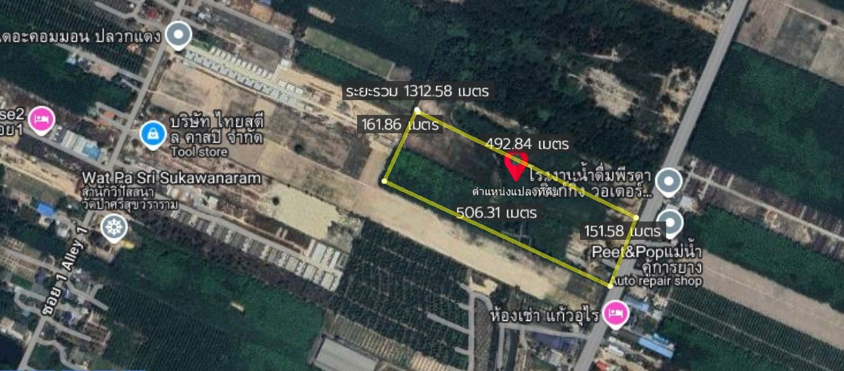 รูป ขายที่ดินเปล่า 50-1-15 ไร่. ปลวกแดง ระยอง ติดถนนสาย 1391 อยู่บนพื้นที่เศรษฐกิจพิเศษในโครงการ EEC - รูปที่ 4/10