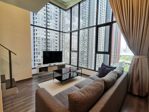 ( พร้อมอยู่แล้ว!! ) ✅️Duplex 2 Bedroom 55 ตร.ม. Knightsbridge Space Rama 9 ใกล้ MRT พระราม 9 และแยกพระราม 9-ดินแดง