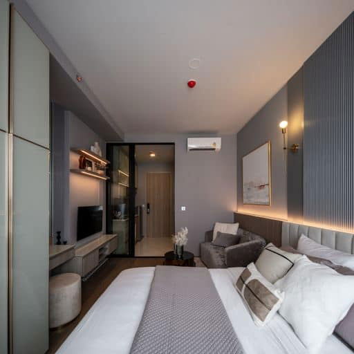 รูป Park Origin Phayathai【𝐒𝐄𝐋𝐋 & 𝐑𝐄𝐍𝐓】🔥ห้องใหม่ ตกแต่งสวยมาก หรูหรา โทนเทาอบอุ่น ใกล้ARL/BTSพญาไท 🔥  ติดต่อไลน์ไอดี: @hacondo - รูปที่ 4/10