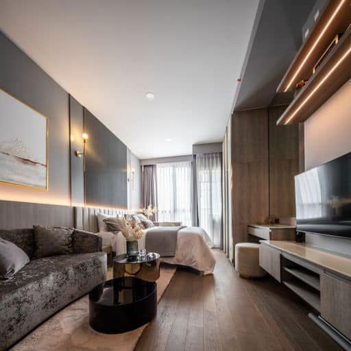 รูป Park Origin Phayathai【𝐒𝐄𝐋𝐋 & 𝐑𝐄𝐍𝐓】🔥ห้องใหม่ ตกแต่งสวยมาก หรูหรา โทนเทาอบอุ่น ใกล้ARL/BTSพญาไท 🔥  ติดต่อไลน์ไอดี: @hacondo - รูปที่ 3/10