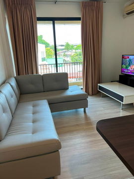 ✨ Affordable price + washing machine! The Sense Condo, Sukhumvit 68, 40 sq m, 1 bedroom, 3rd floor, only 10,000 baht 🏡💖