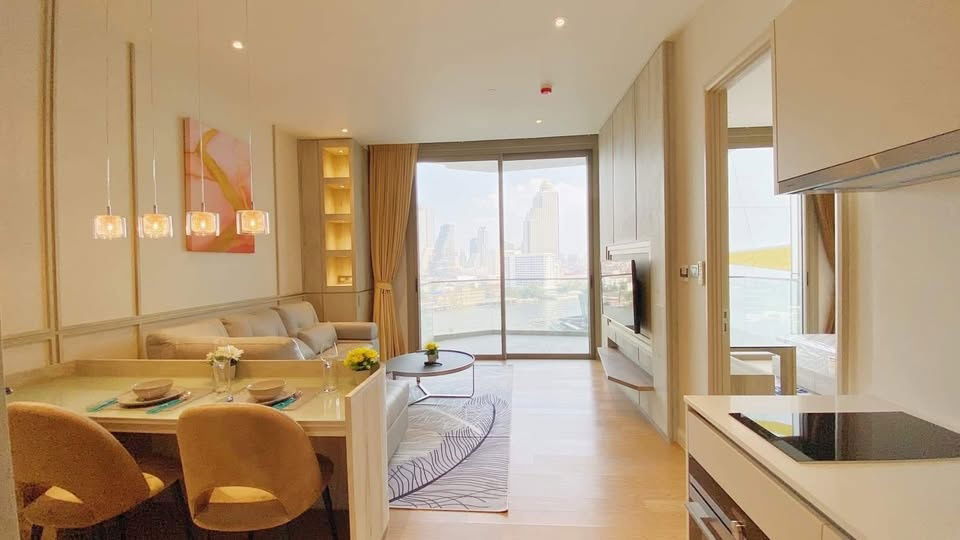 picture TA5636📲LineID @556ryccg🎆1 Bedroom 61 sqm Floor 11 Fully furnished Magnolias Waterfront Residences near ICONSIAM & BTS Charoennakhon - 11/11