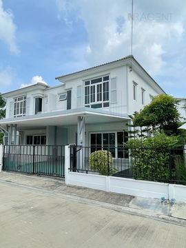 📌 Semi-detached house for sale, Q DISTRICT SUKSAWAT 76 project, 2 floors, 3 bedrooms, 3 bathrooms