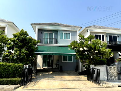 Houses for sale Thanon Chaloem Phra Kiat Ratchakan Thi 9 : 📌 For sale: semi-detached house, Chuen Chuen Park On Nut-Wongwaen Project, 2 floors, 4 bedrooms, 3 bathrooms