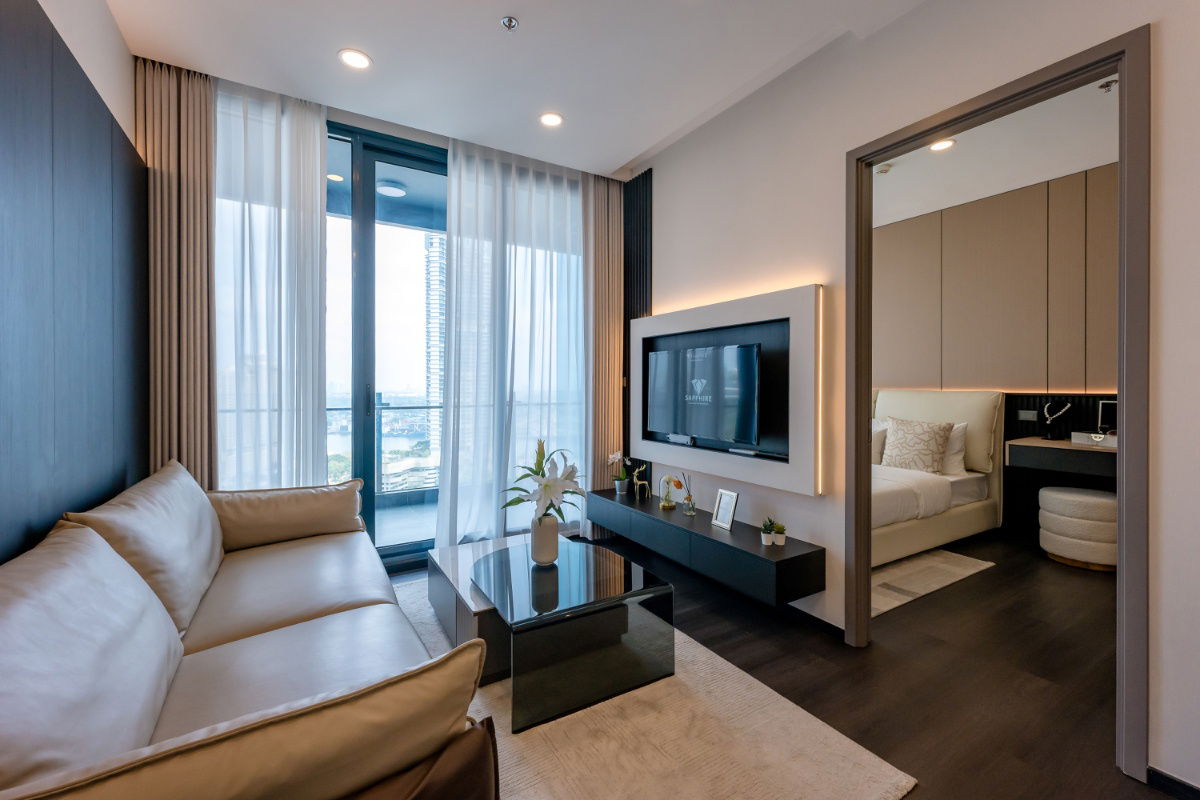 รูป Sapphire Condominium พระราม 3 – 2 ห้องนอน ขนาดใหญ่ พร้อมวิวแม่น้ำ | เริ่มต้นเพียง 6.39 ล้านบาท - รูปที่ 6/35