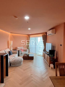2 Beds with Bathtub Large Room Fully furnished Good Location Close to MRT Phra Ram 9  500 m. and CentralPlaza @ Belle Grand Rama 9