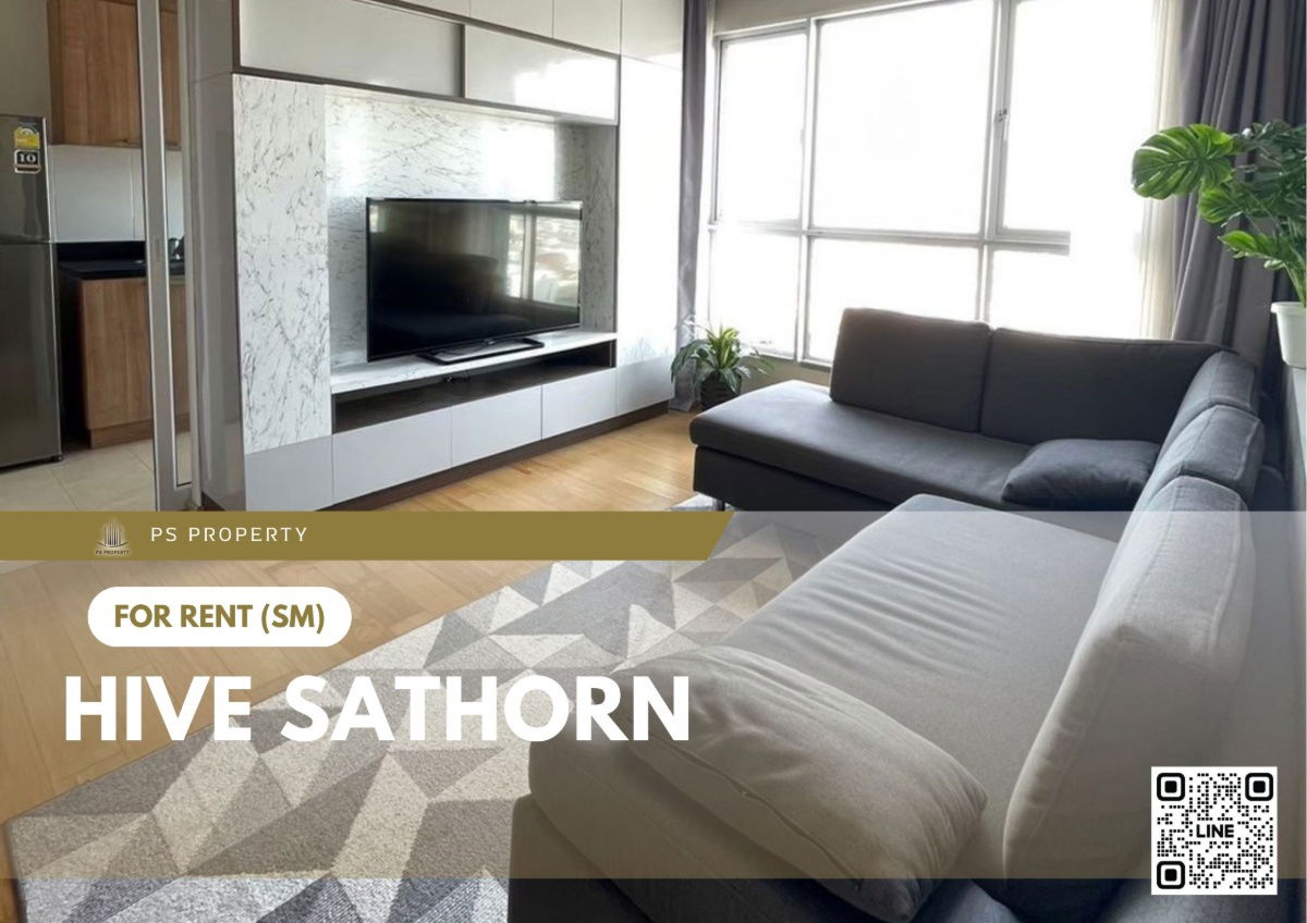 picture For rent ✨ Hive Sathorn ✨ 2 bedrooms, 2 bathrooms, fully furnished and equipped, near BTS Krung Thonburi - 1/11