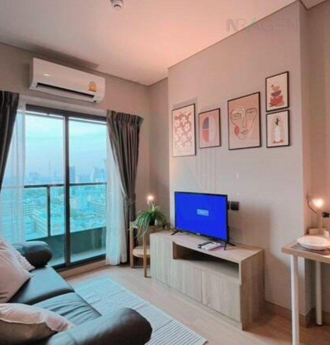 รูป 🚩 ขายคอนโด ลุมพินี สวีท ดินแดง-ราชปรารภ อาคาร 1 ชั้น 19 1 ห้องนอน ขนาด 28 ตรม ใกล้ ตลาดศรีวนิช - รูปที่ 4/8