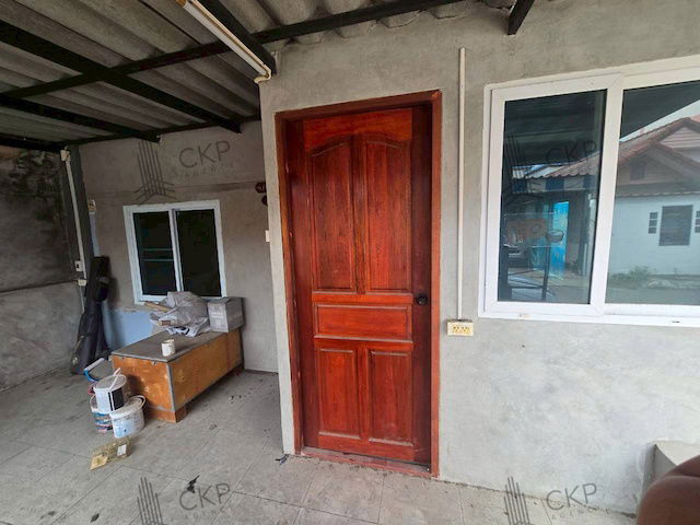 picture Single-storey detached house with roof terrace and private parking, sold as is, convenient transportation, Lat Krabang area. - 4/13