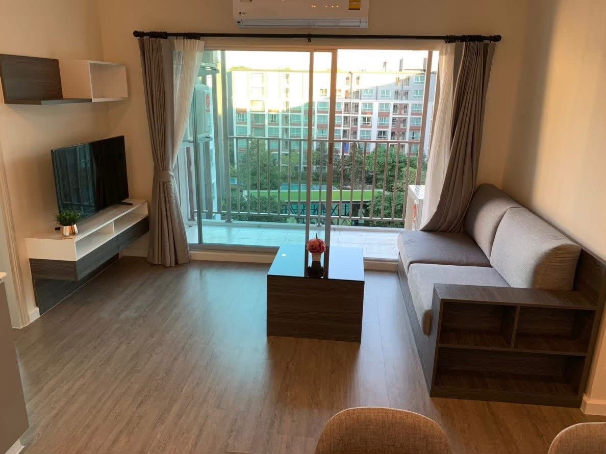 picture ♦️For rent: D Condo Ping, 2 bedrooms, pool view, most beautiful, Building A, 60 sq m. ☎️064-792-4426 (Ben) - 11/23