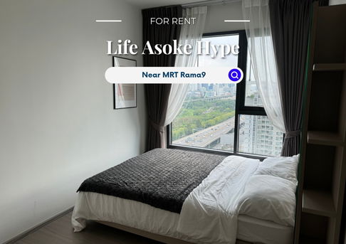 Life Asoke Hype | ราคา 24,000 บาท | ห้องสวย ห้องใหม่ เฟอร์นิเจอร์ครบ พร้อมเข้าอยู่