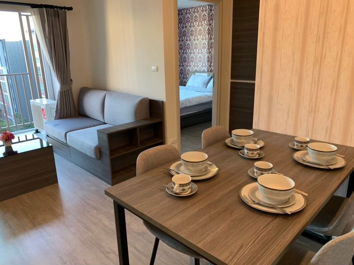 picture ♦️For rent: D Condo Ping, 2 bedrooms, pool view, most beautiful, Building A, 60 sq m. ☎️064-792-4426 (Ben) - 9/23