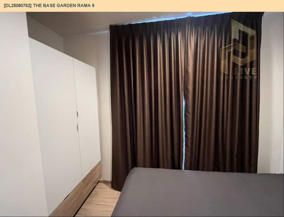รูป DL25080762 ให้เช่าคอนโด เดอะ เบส การ์เดน พระราม 9 (The Base Garden Rama 9 ) ใกล้ สายสีส้ม พร้อมเข้าอยู่ โทรด่วน 0638692663 LineID @655ebbvc - รูปที่ 9/9