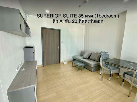 🚩 For Sell Condo SUPALAI VERANDA RAMKHAMHAENG Building A, Floor 20,1 bed room, Room size 35 sqm