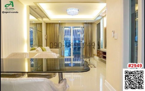 Townhouse for rent, 3 floors, Klang Muang Village, Lat Phrao 87, decorated like a model home.