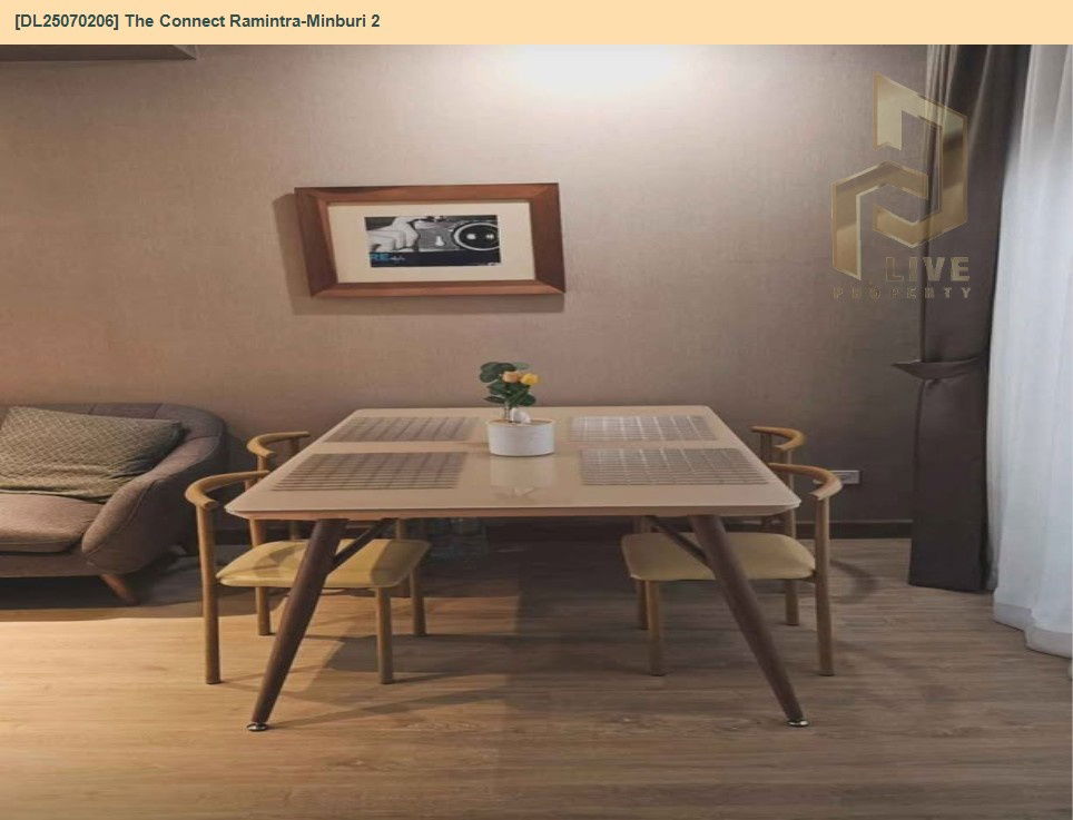 picture DL25070206 Townhome for rent, The Connect Ramintra-Minburi 2 (The Connect Ramintra-Minburi 2), ready to move in, call 0638692663 LineID@655ebbvc - 3/11