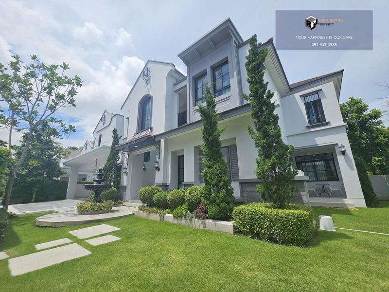 Houses for sale : Nantawan Rama 9-New Krungthepkreetha | South-facing house, corner plot, next to the clubhouse #2025082511528