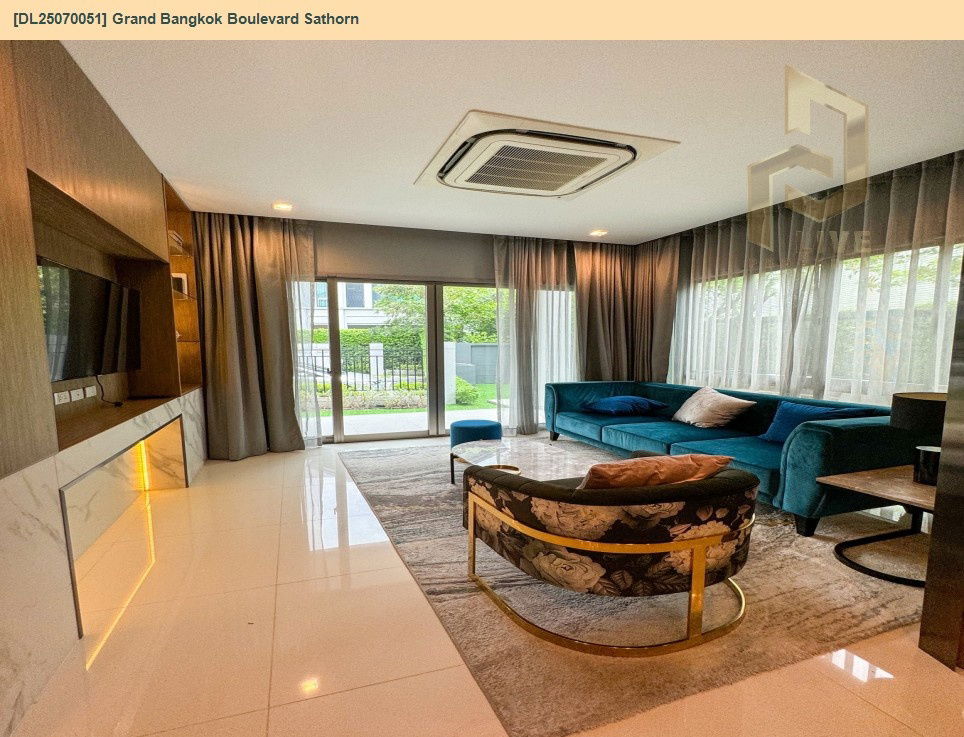รูป DL25070051  ให้เช่าบ้านเดี่ยว แกรนด์ บางกอก บูเลอวาร์ด สาทร (Grand Bangkok Boulevard Sathorn) พร้อมเข้าอยู่  โทรด่วน 0638692663 LineID@655ebbvc - รูปที่ 3/14