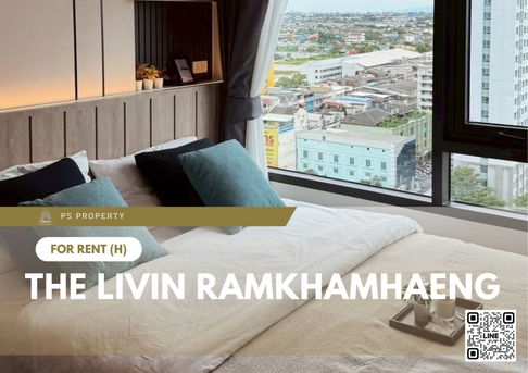 For rent ✨ The Livin Ramkhamhaeng ✨ near MRT Interchange Lamsalee, fully furnished and equipped with appliances