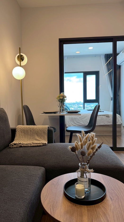 picture 🟢For Rent🟢The Livin Ramkhamhaeng, beautiful room, fully furnished! 📱ADD LINE @nathong97 (Reply ⚡ 24 Hr) P1167 - 8/13