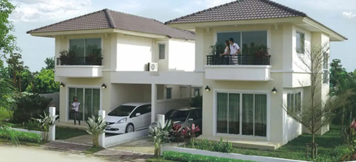 รูปภาพบ้านแฝดสองชั้น