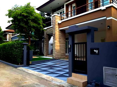บ้านเดี่ยว ถนนลำลูกกา : #st20001 ขาย (บ้านไซด์ใหญ่)  โฮมออนกรีน วิลเลจ2     260ตร.ม.  