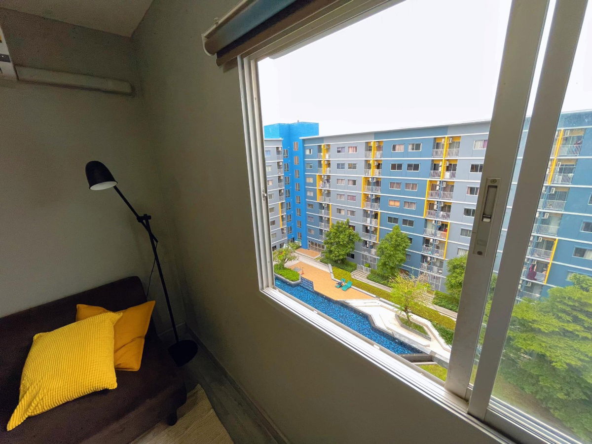 รูป 📣ให้เช่าคอนโด💎 “Plum Condo Park Rangsit” วิวสระ ห้องใหญ่ 2 ห้องนอน เครื่องใช้ไฟฟ้าครบ✅ - รูปที่ 10/13