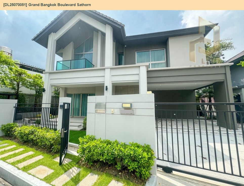 รูป DL25070051  ให้เช่าบ้านเดี่ยว แกรนด์ บางกอก บูเลอวาร์ด สาทร (Grand Bangkok Boulevard Sathorn) พร้อมเข้าอยู่  โทรด่วน 0638692663 LineID@655ebbvc - รูปที่ 2/14