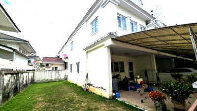 ขายบ้านเดี่ยว : ขาย The Exclusive นวลจันทร์ | หลังริม เหมือนบ้านเดี่ยว