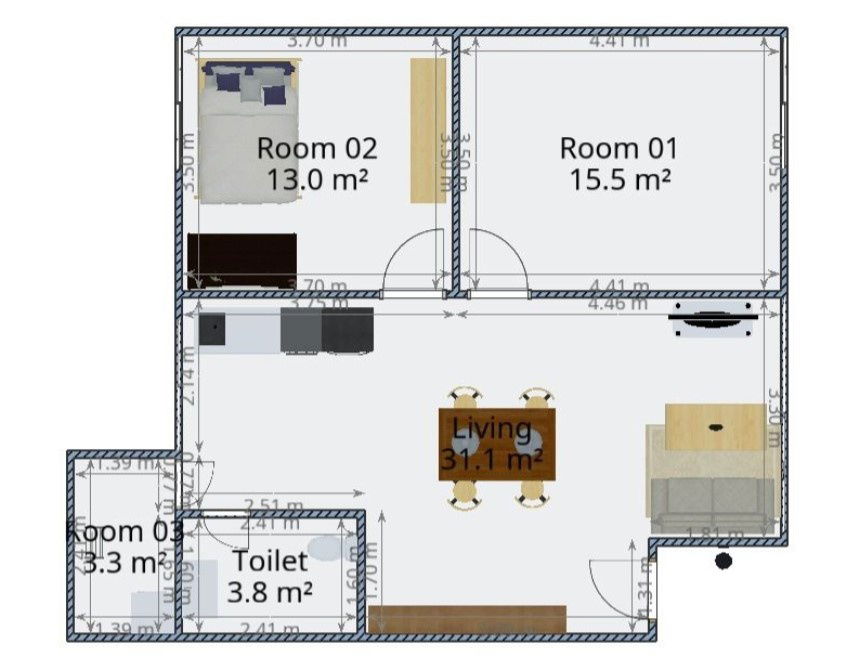 picture Pathumwan Place, 2 bedrooms, 1 bathroom - 6/6