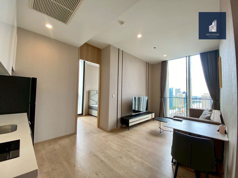 รูป Noble BE19 BTS Asoke 1Bed 1Bath Corner unit with King Bed Take City View - รูปที่ 2/11