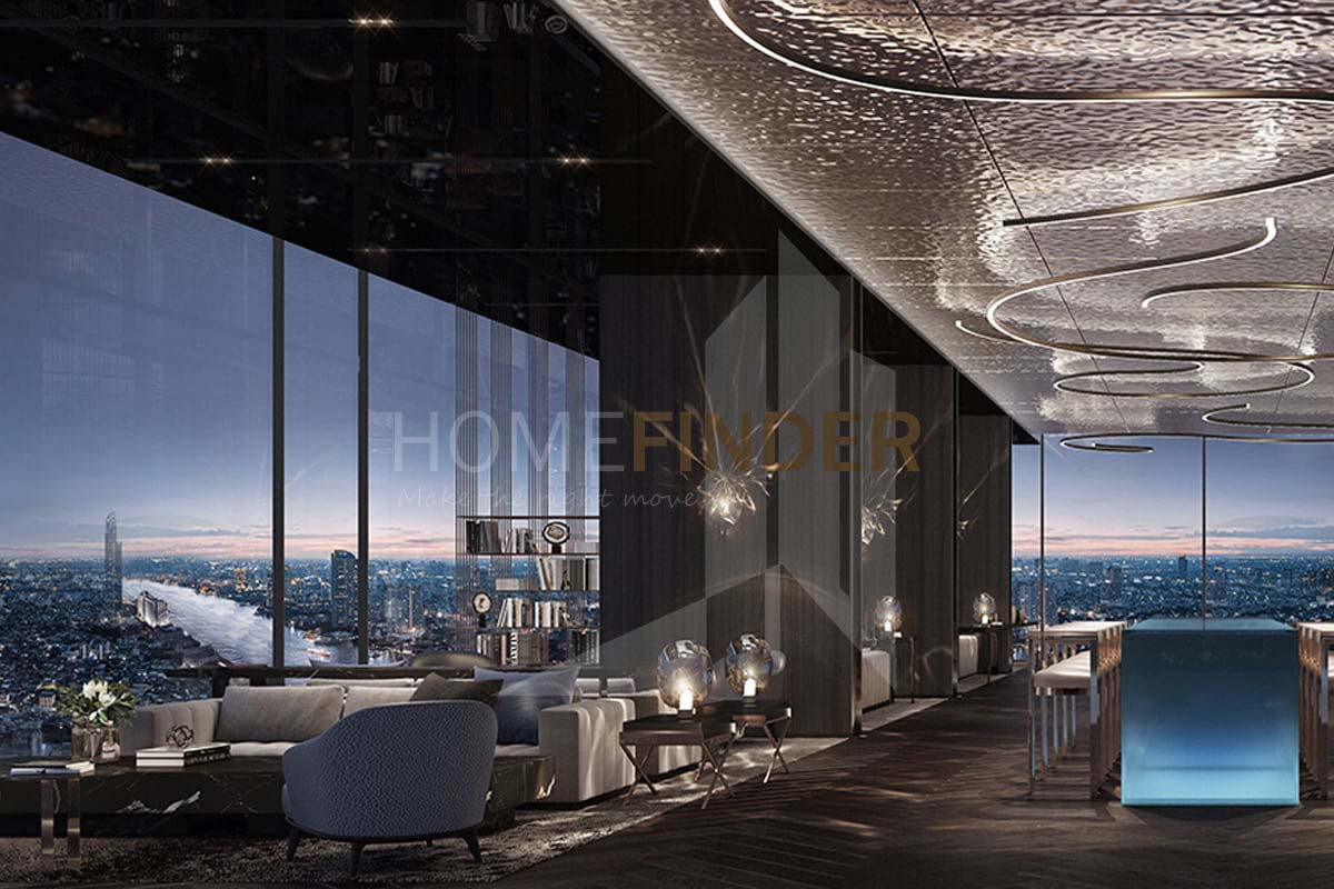 รูป RHYTHM Charoenkrung Pavillion 3 bedrooms, for sale - รูปที่ 3/6