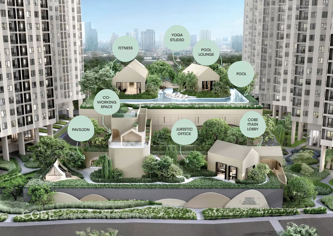 รูป COBE Ratchada - Rama 9 1 bedroom, for sale - รูปที่ 4/4