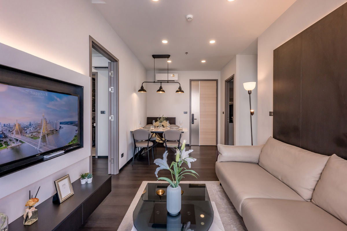 รูป Sapphire Condominium พระราม 3 – 2 ห้องนอน ขนาดใหญ่ พร้อมวิวแม่น้ำ | เริ่มต้นเพียง 6.39 ล้านบาท - รูปที่ 4/35