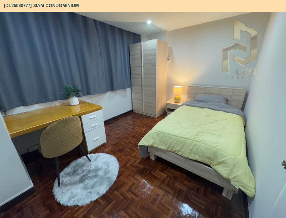 รูป DL25080777 ให้เช่าคอนโด สยาม คอนโดมิเนียม (Siam Condominium) ใกล้ - พร้อมเข้าอยู่ โทรด่วน 0638692663 LineID @534wlwof - รูปที่ 8/10