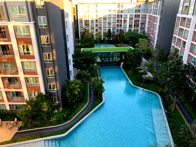 Condos for rent 700 Year Sports Arena Chiang Mai : ♦️For rent: D Condo Ping, 2 bedrooms, pool view, most beautiful, Building A, 60 sq m. ☎️064-792-4426 (Ben)