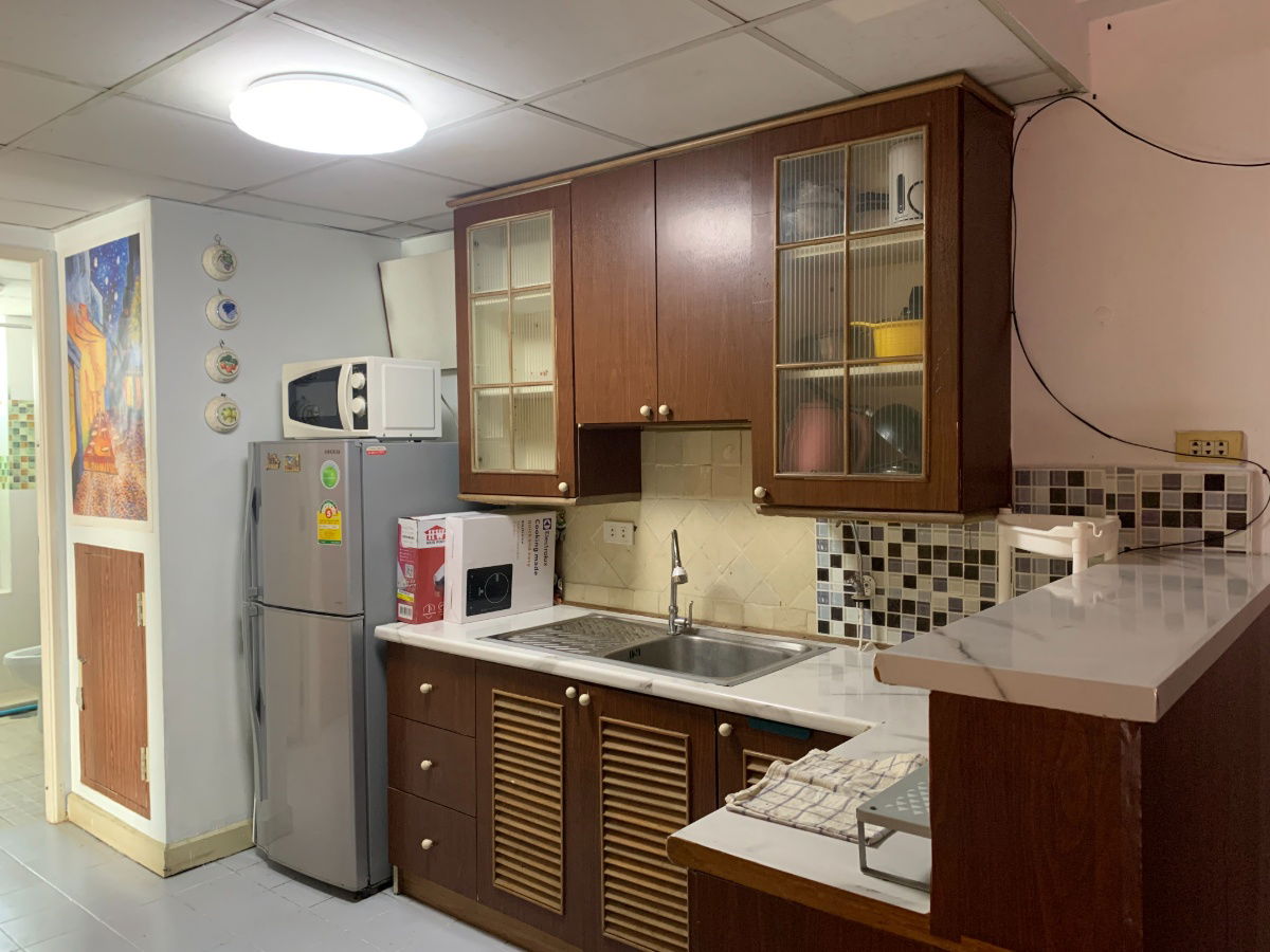 picture Condo for rent, Sammakorn Ramkhamhaeng, large room, ready to move in, swimming pool view - 5/8