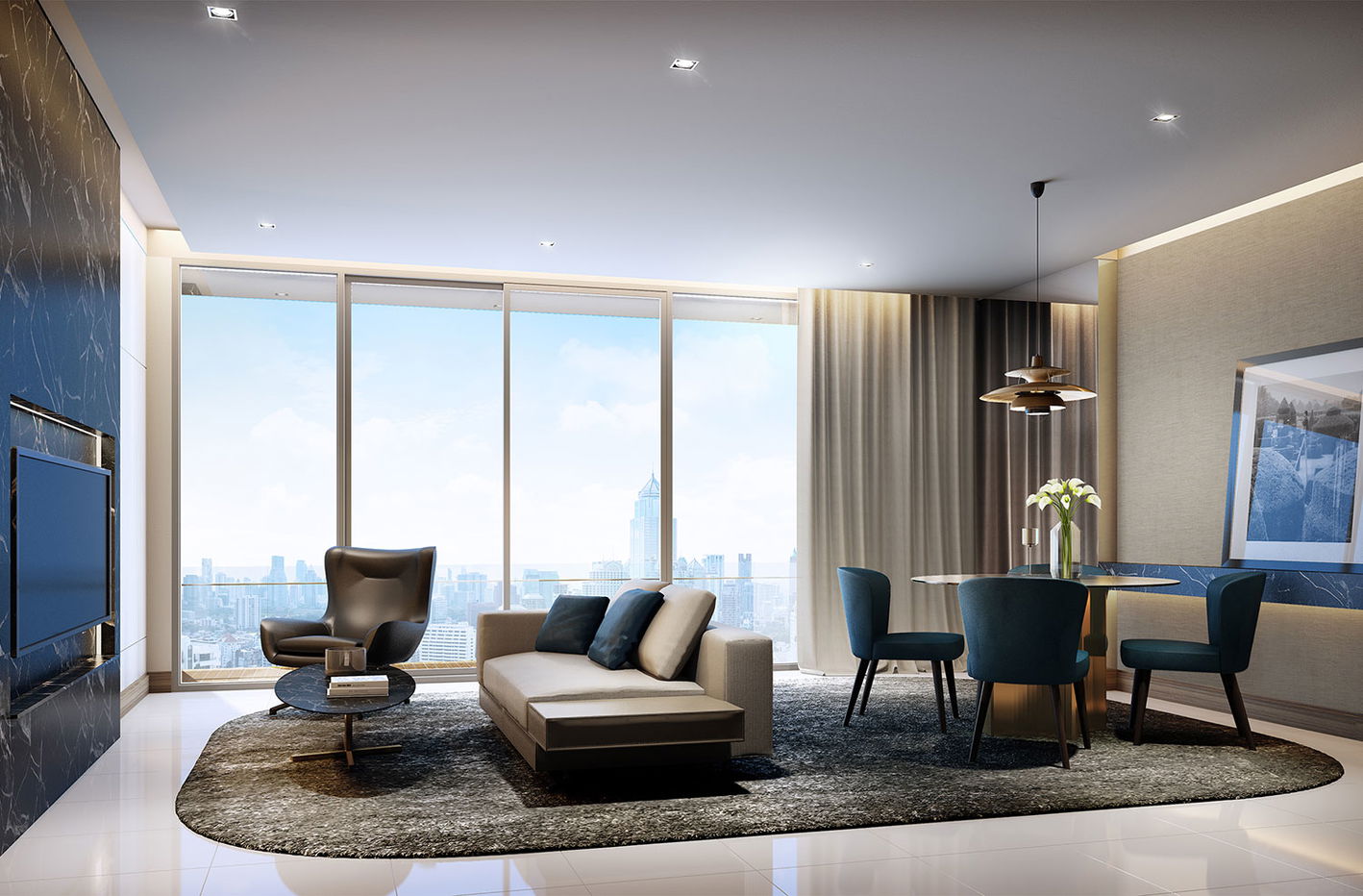 picture Q 1 Sukhumvit 4 bedrooms, for sale - 4/9