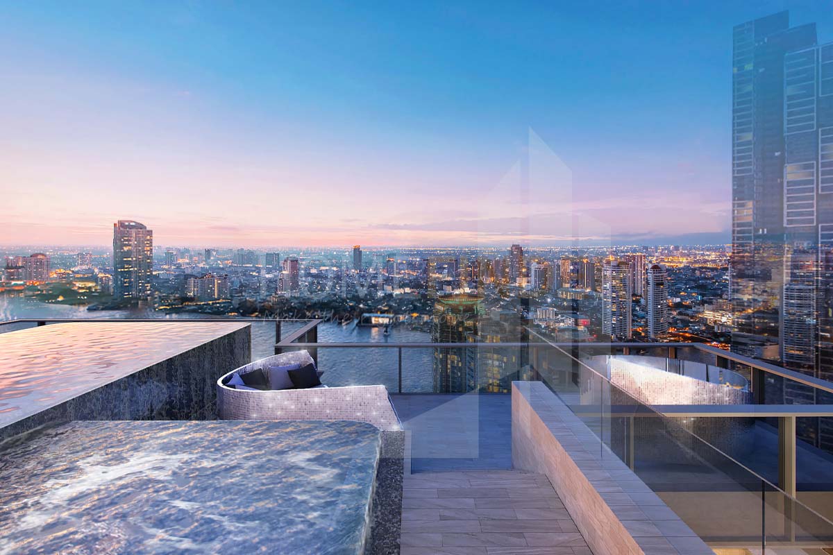 รูป RHYTHM Charoenkrung Pavillion 3 bedrooms, for sale - รูปที่ 4/6