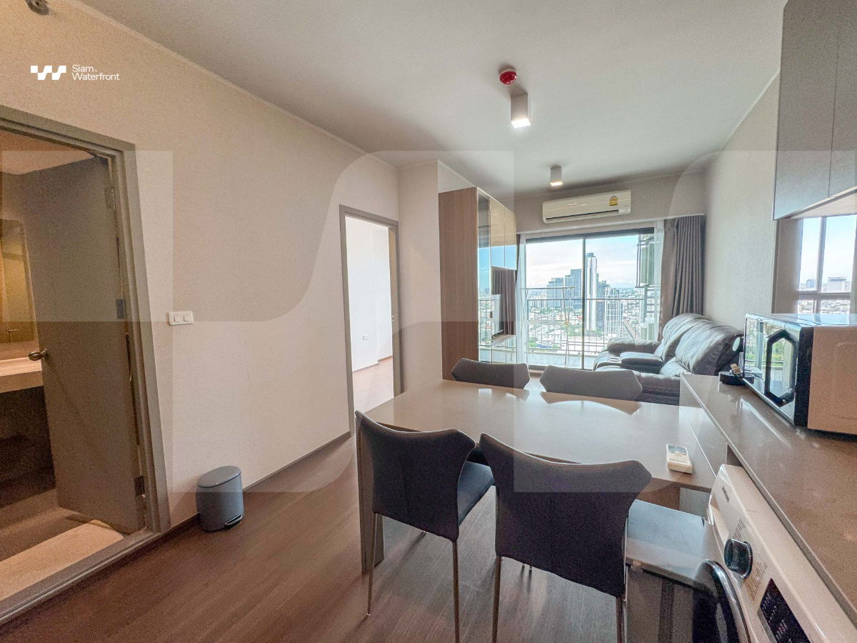 รูป 🔥ให้เช่า ห้องพร้อมอยู่🔥IDEO Sukhumvit 93 2ห้องนอน/2ห้องน้ำ 53sqm ชั้น36 ตกแต่งสวยพร้อมอยู่ Fully Furnished ใกล้ BTS บางจาก - รูปที่ 10/37