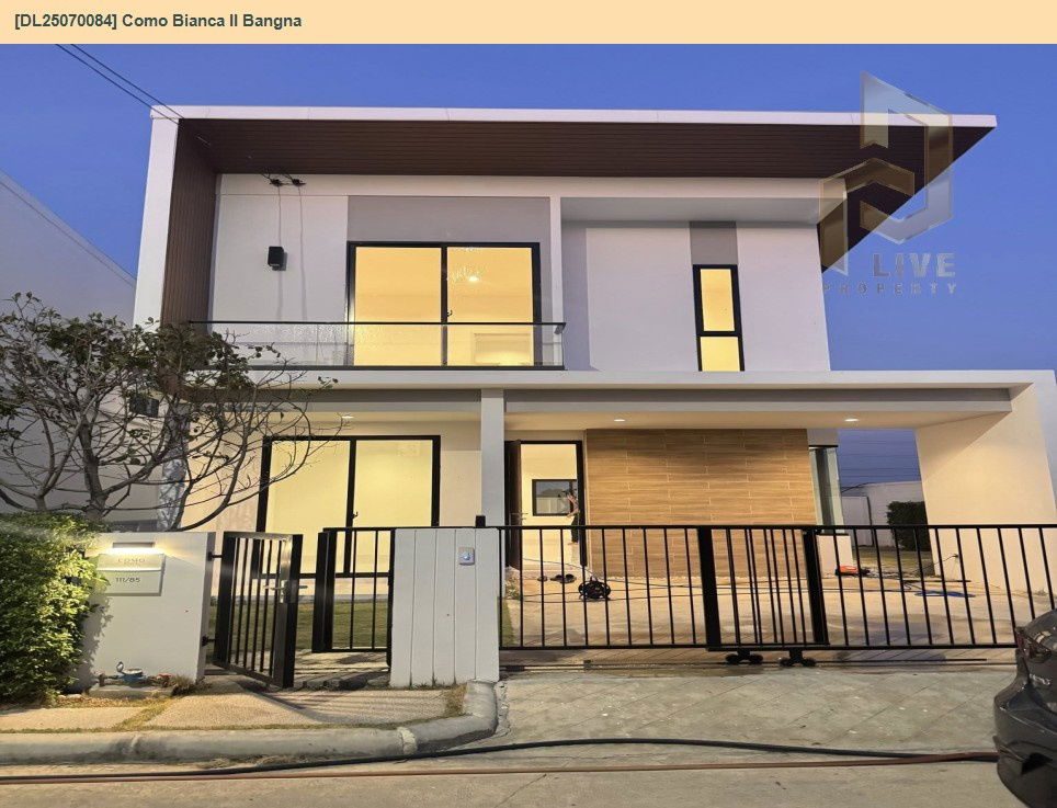 รูป DL25070051  ให้เช่าบ้านเดี่ยว โคโม่ เบียงก้า 2 บางนา (Como Bianca II Bangna) พร้อมเข้าอยู่ โทรด่วน 0638692663 LineID@655ebbvc - รูปที่ 2/12