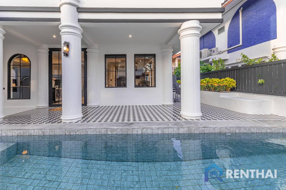 รูป บ้านพูลวิลล่าสุดหรูสไตล์โมเดิร์น-คลาสสิก ใกล้หาดจอมเทียน - รูปที่ 14/20
