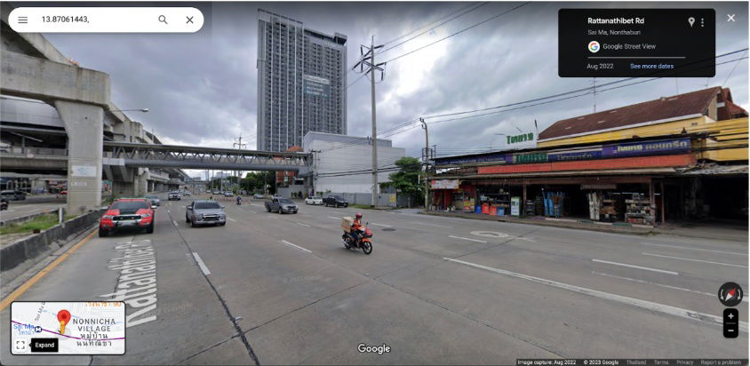 รูป ขายที่ดิน ไทรม้า นนทบุรี 2ไร่ 2 งาน 12 ตร.ว. (1,012 ตร.ว.) - รูปที่ 7/8
