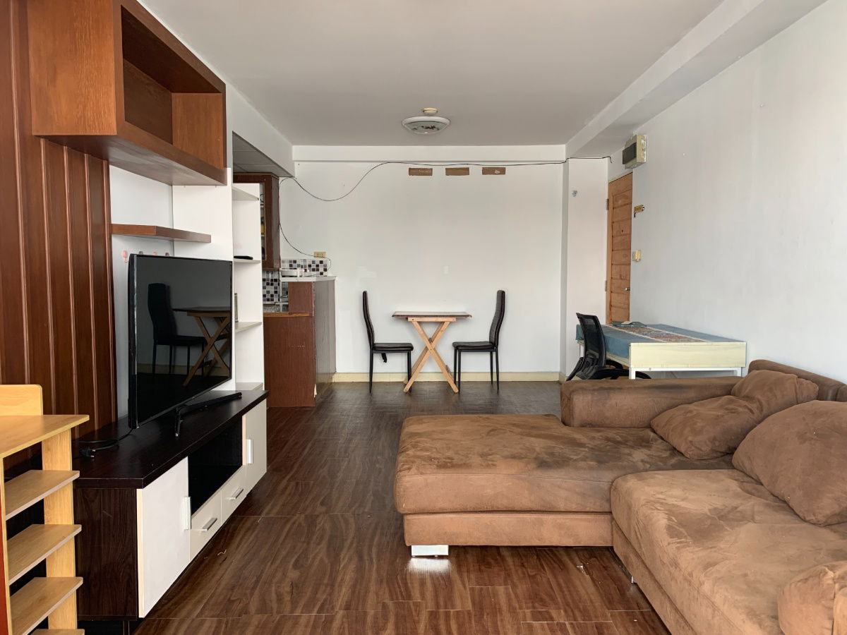 picture Condo for rent, Sammakorn Ramkhamhaeng, large room, ready to move in, swimming pool view - 1/8