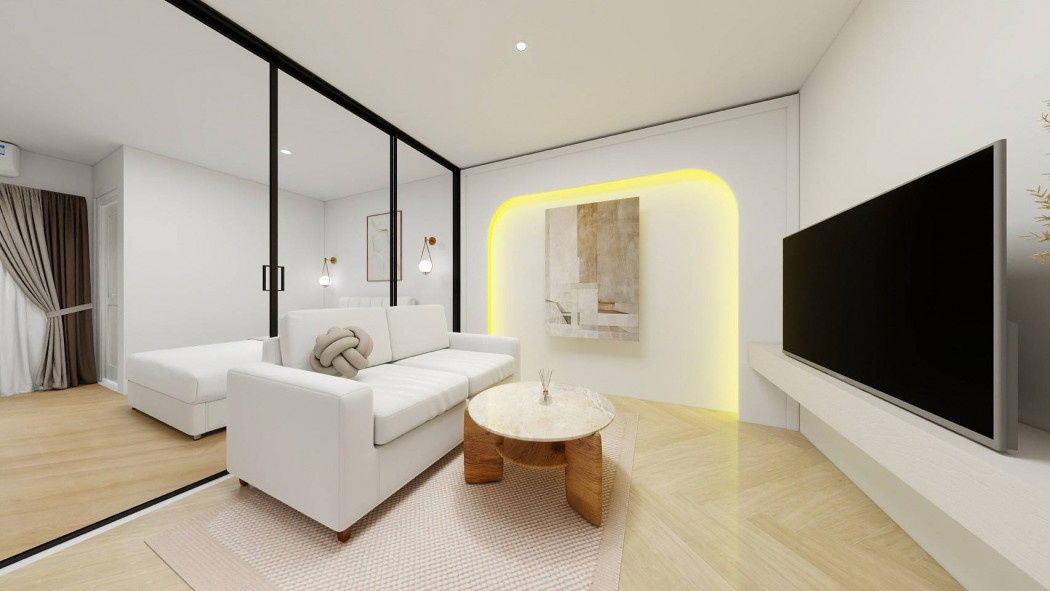 รูป ขายคอนโด​ Ratchada​ City​ Condo​ 32 ตร.ม​ 1 นอ​น​ 1 น้ำ​ ตึก​ C​ ชั้น​ 5​ ใกล้​ MRT​ ห้วยขวาง - รูปที่ 1/4