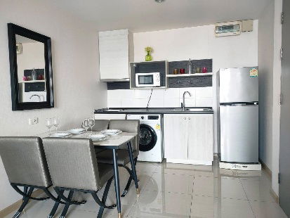 รูป Life Ratchadapisek  ☎️ 56 sqm ‼️only 32,000/month‼️ 2Bed 2 Bath🔥 Renovated Condo NOW AVAILABLE 🔆✅ - รูปที่ 7/12