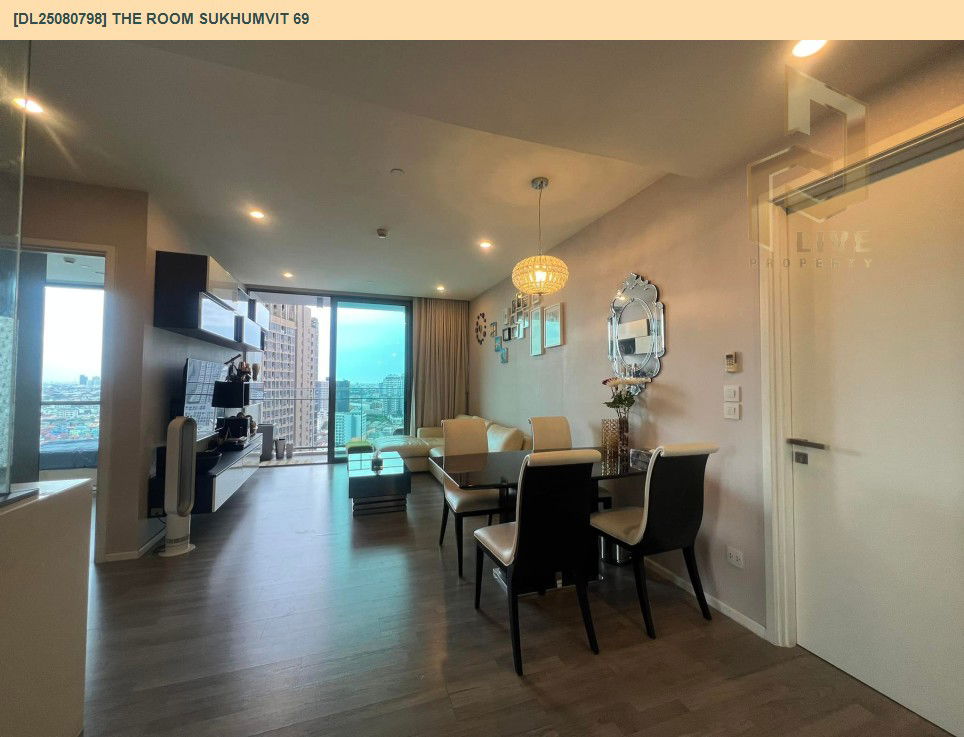 รูป DL25080798 ให้เช่าคอนโด เดอะ รูม สุขุมวิท 69 (The Room Sukhumvit 69) ใกล้ BTS พระโขนง พร้อมเข้าอยู่ โทรด่วน 0638692663 LineID @534wlwof - รูปที่ 2/9