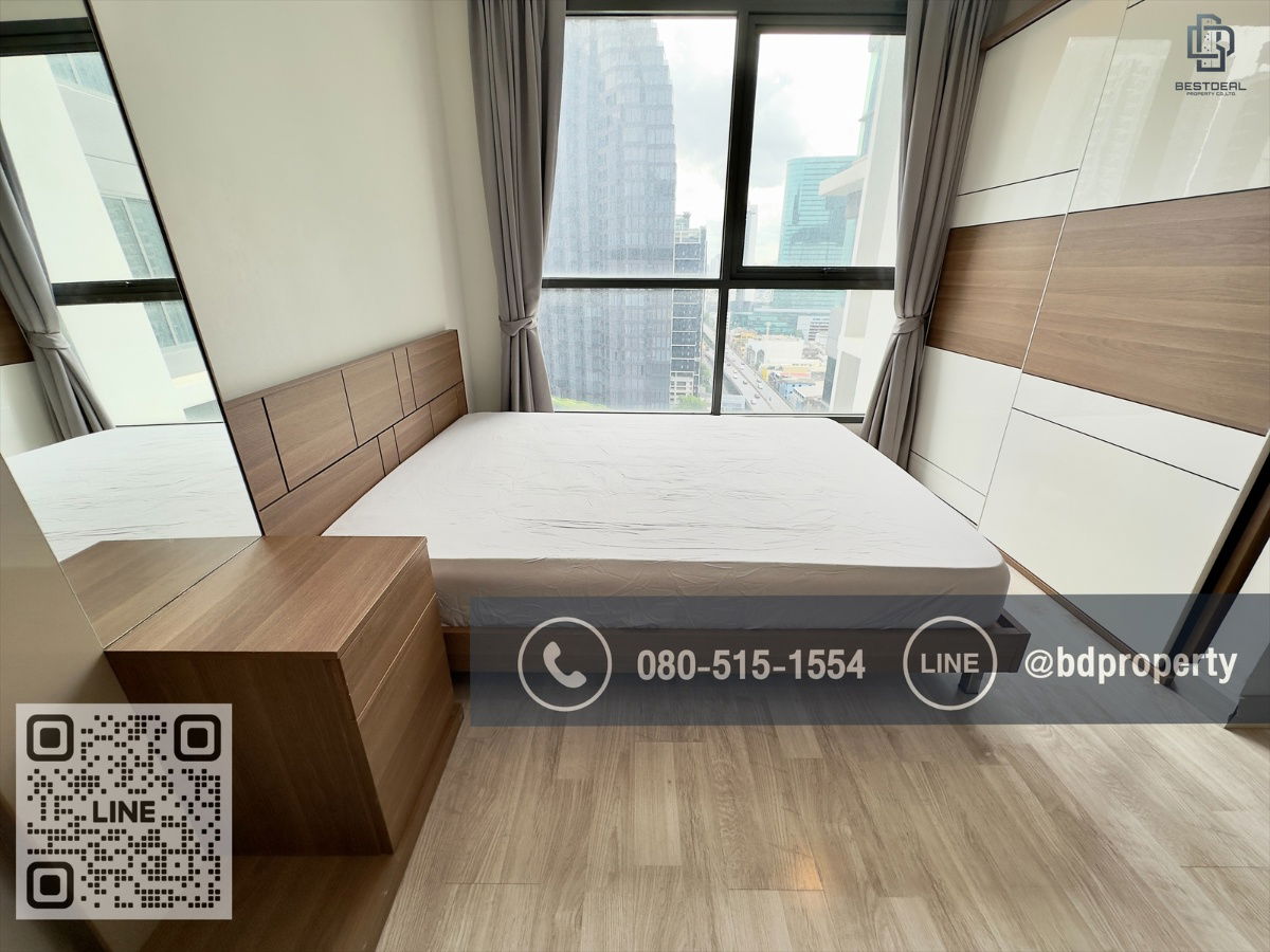 รูป Bestdeal ให้เช่า ด่วน!!!ราคา 13,000/เดือนเท่านั้น Studio 22ตรม. เฟอร์นิเจอร์และเครื่องใช้ไฟฟ้าครบ “IDEO MOBI RAMA 9” ใกล้MRT และ เซ็นทรัลพระราม 9  - รูปที่ 4/9