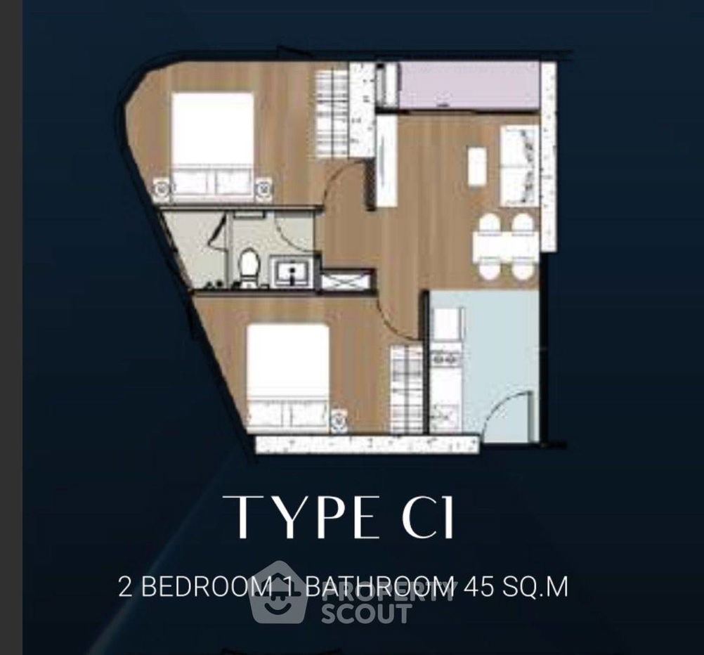 picture 2-BR Condo at Skyrise Avenue Sukhumvit 64 near BTS Punnawithi (ID 1019734) - 15/20