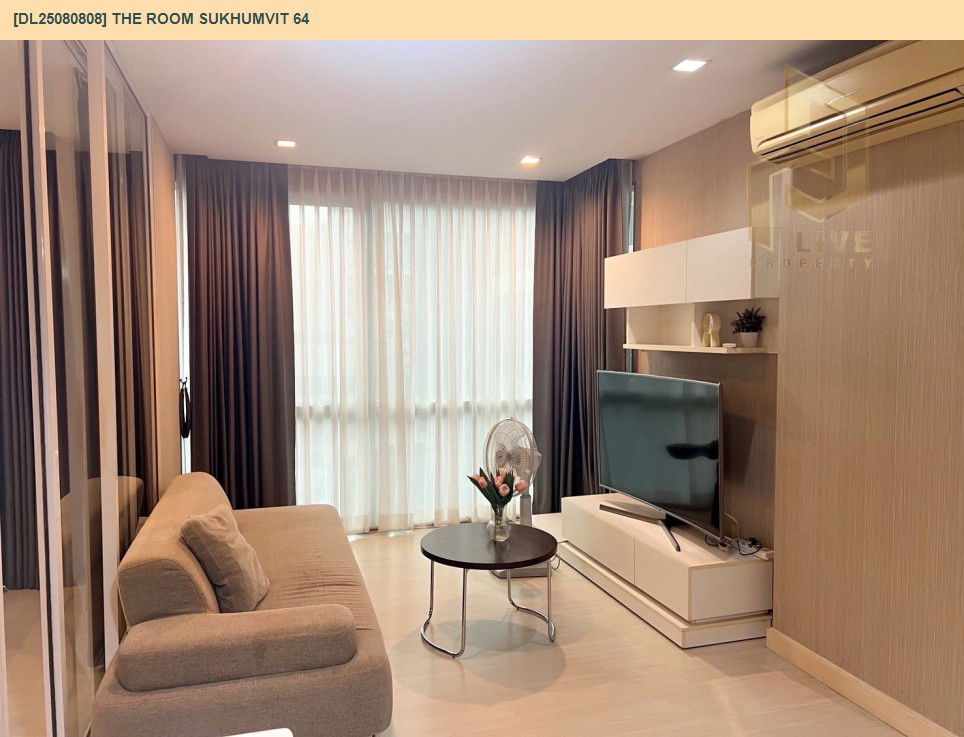 รูป DL25080808 ให้เช่าคอนโด เดอะ รูม สุขุมวิท 64 (The Room Sukhumvit 64) ใกล้ BTS ปุณณวิธี พร้อมเข้าอยู่ โทรด่วน 0638692663 LineID @655ebbvc - รูปที่ 5/10